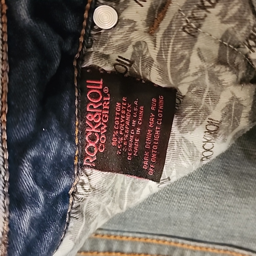 Wm Rock&Roll denim bell bottom 28W x 32L - Picture 6 of 8